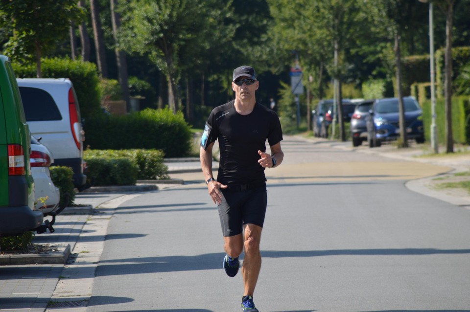 Joggen door Halle.