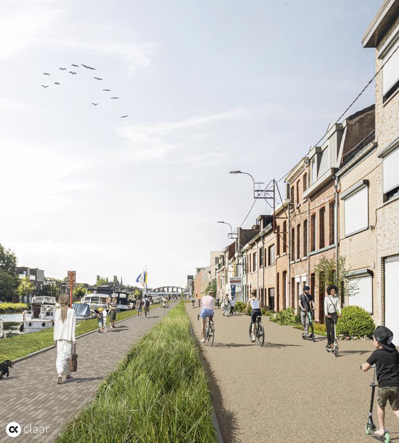 Ook de Hanswijkvaart krijgt een andere uitstraling.