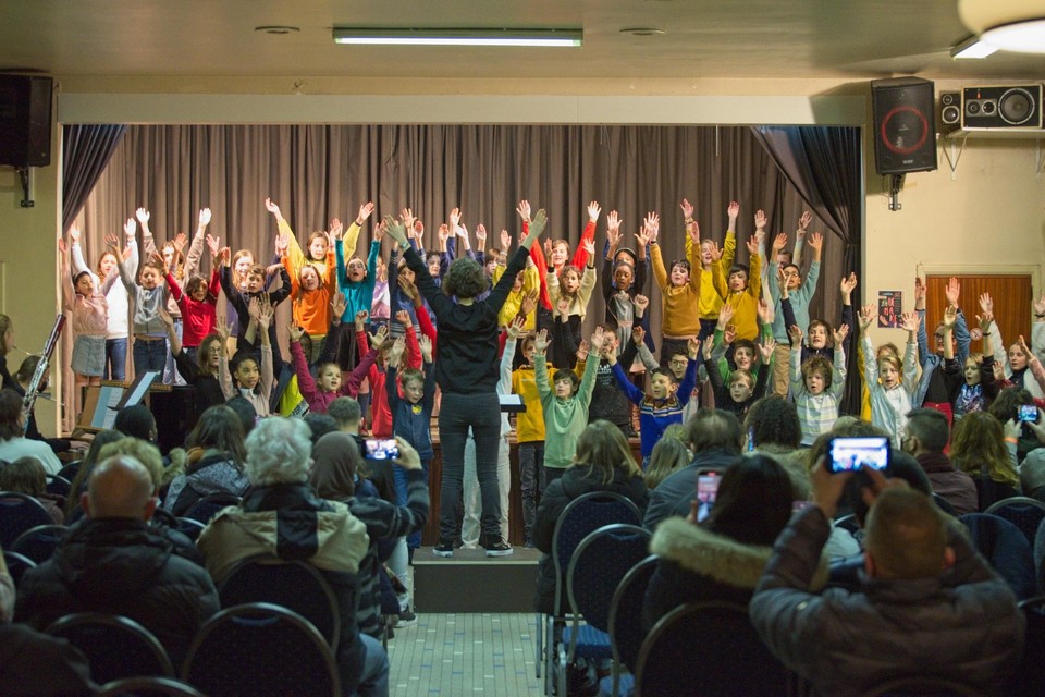 Een optreden met dynamiek van de academie. Die dynamiek wil de school ook in haar nieuwe naam.
