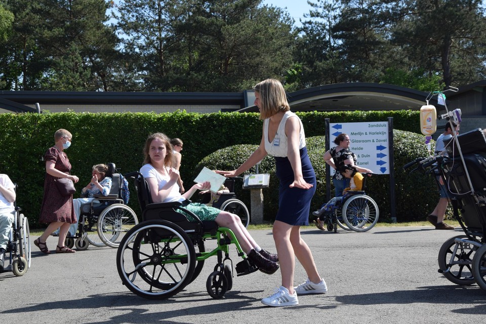 Bezoekers konden op het belevingsparcours ondervinden hoe het is om met een handicap te leven.
