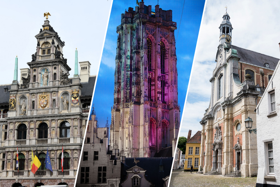 Het stadhuis van Antwerpen, de Sint-Romboutstoren van Mechelen en het begijnhof in Lier prijken ook op de Unesco-lijst.