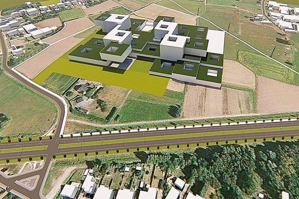 Voor de bouw van het nieuw ziekenhuis wordt heel wat landbouwgrond ingenomen. Die moet elders gecompenseerd worden.