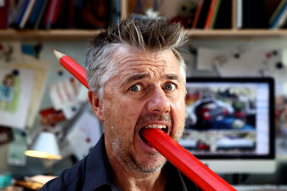 “Het maken van de foto voor de affiche van de expo was minder pijnlijk dan een coronatest”, zegt Charel Cambré al lachend.