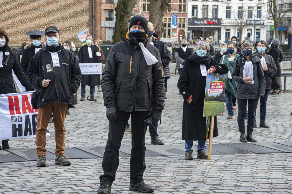 Ook de actie van de klimaatadvocaten in maart was niet toegelaten. “Daar waren veel PVDA’ers bij.”