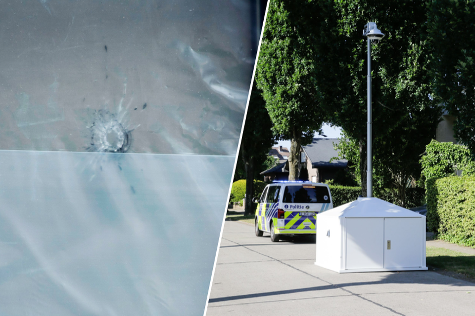 Foto links: het huis in Geestenspoor werd vijf jaar geleden al eens geviseerd. Foto rechts: de politie plaatste donderdag een camera aan de huidige woning van de geviseerde havenarbeider. 