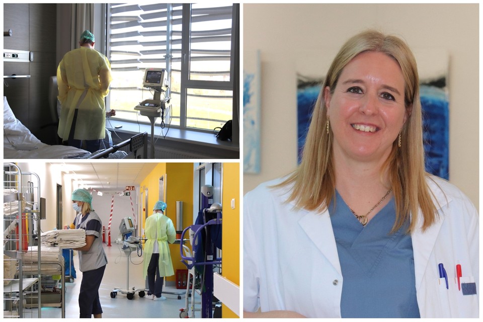 Dokter Muriel Lins is vanaf dag één betrokken bij de corona-afdeling in het AZ Sint-Maarten. 