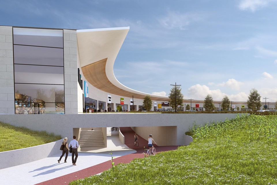 Het nieuwe winkelpark opent dit najaar de deuren.