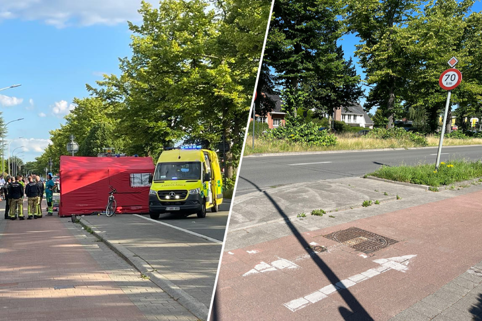 Op de Prins Boudewijnlaan in Edegem is dinsdagavond een 78-jarige fietser overleden bij een verkeersongeval.