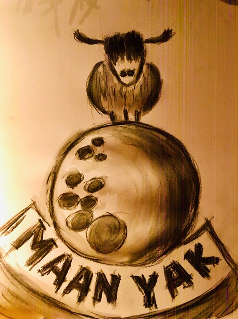 Het logo dat de naam van ‘Maanyak’ uitlegt.