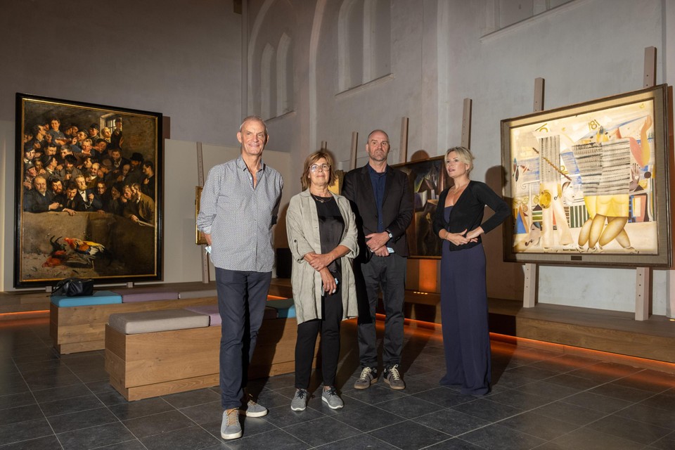 Joost Bourlon, Marleen D’Joos, Hans Bourlon en Sofie Van de Velde.