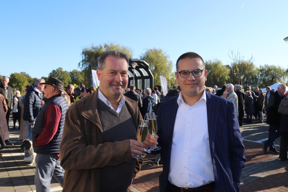 Schepen Eric Janssens en Bjorn Cloots.