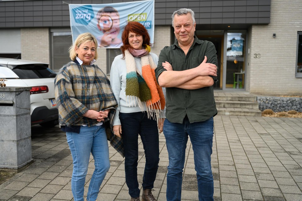 Kristien Peeters, Martie Mol en Koen Van Welden van Jeugddorp Bonheiden.