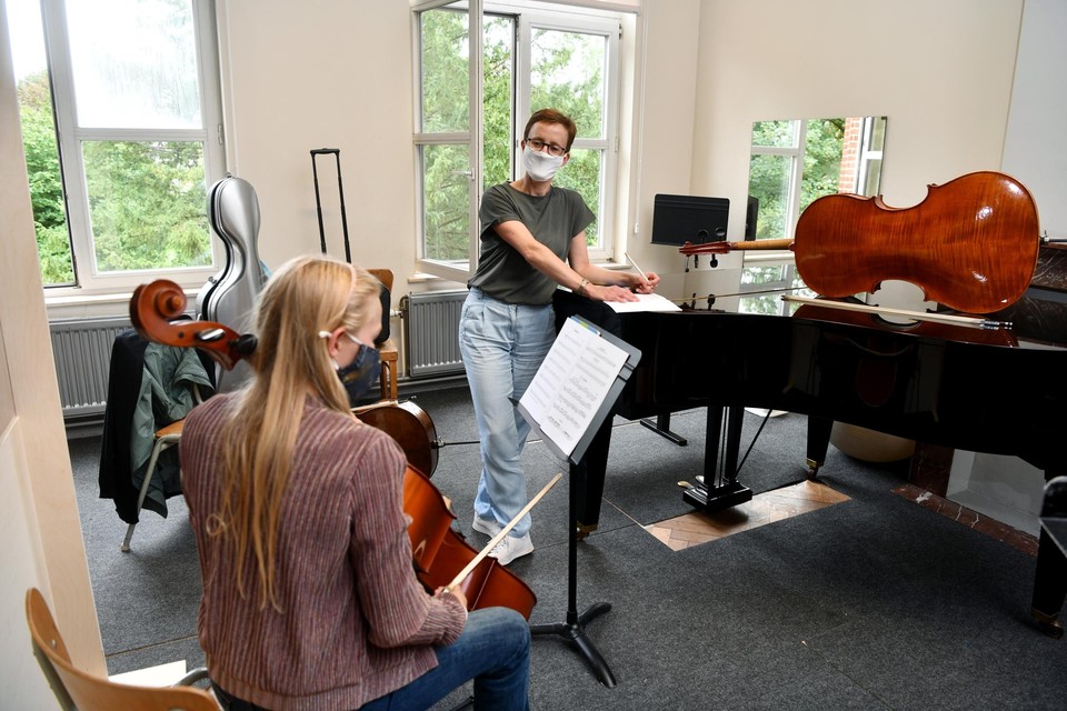 Een muziekles in de Podiumacademie Lier, vorig jaar in september.