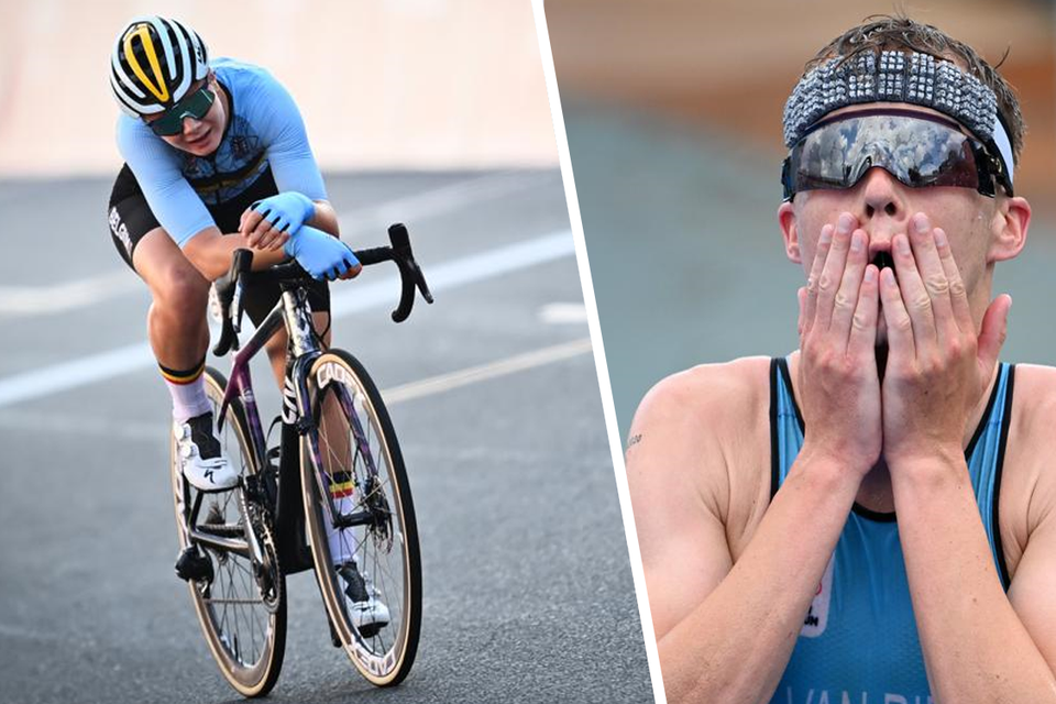 Wielrenster Lotte Kopecky (links) en triatleet Marten Van Riel (rechts) grepen net naast het eremetaal.