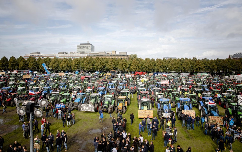 Afgelopen weekend betoogden nog honderden landbouwers in Den Haag.