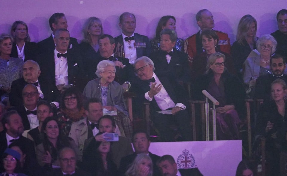 The Queen enjoyed the show on Sunday. 