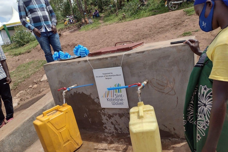Dankzij de steun van de gemeente kon Impore eerder al een waterleiding aanleggen in Rwanda.