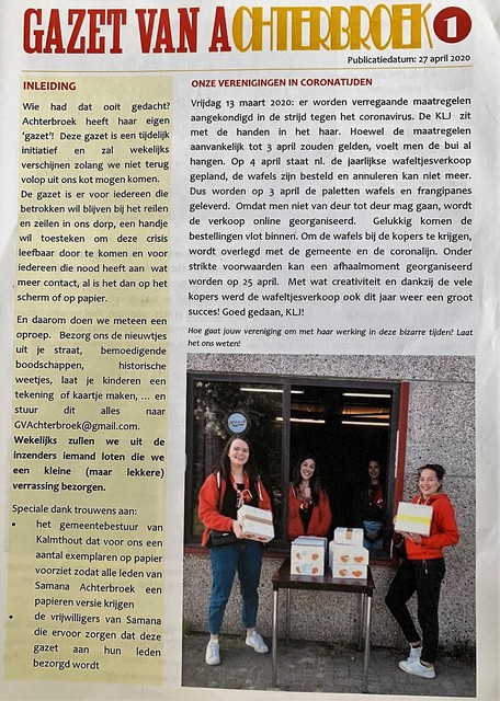 Elke week was er een nieuwe krant.