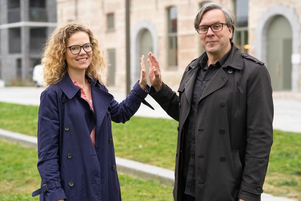 Curatoren Virginie Platteau en Jelle Dierickx