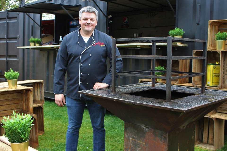 Jeroen Beckers op de evenementenweide in Lier.