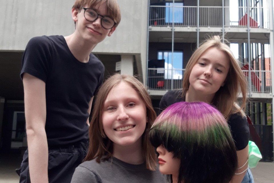 Het winnende team leerlingen van Colomaplus.
