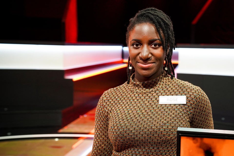 Rosemary ‘Rose’ Dede maakt in de finale van kans op het jaarloon van de meestverdienende deelnemer.