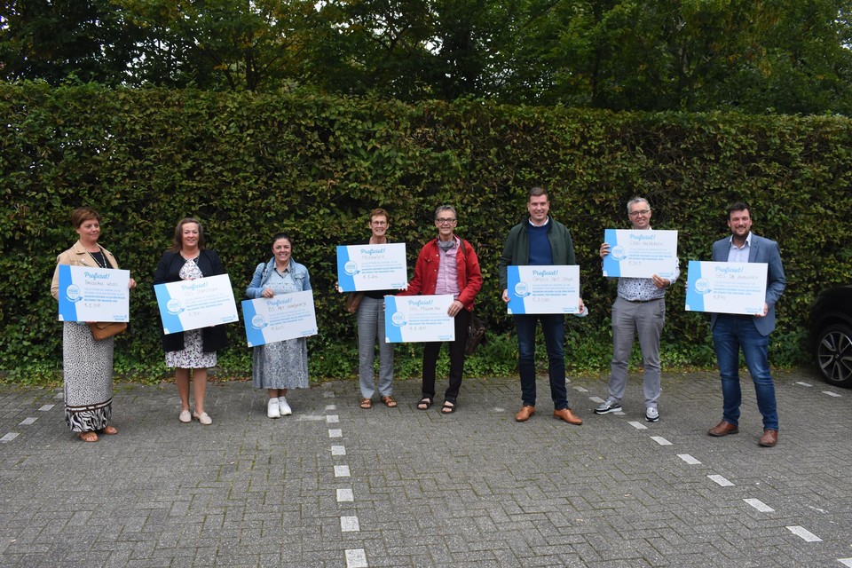 De deelnemende scholen werden beloond voor hun inspanning.