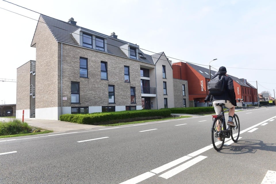 Het gebouw dat logement biedt aan dertig studenten van de Thomas More-hogeschool, in Geel.