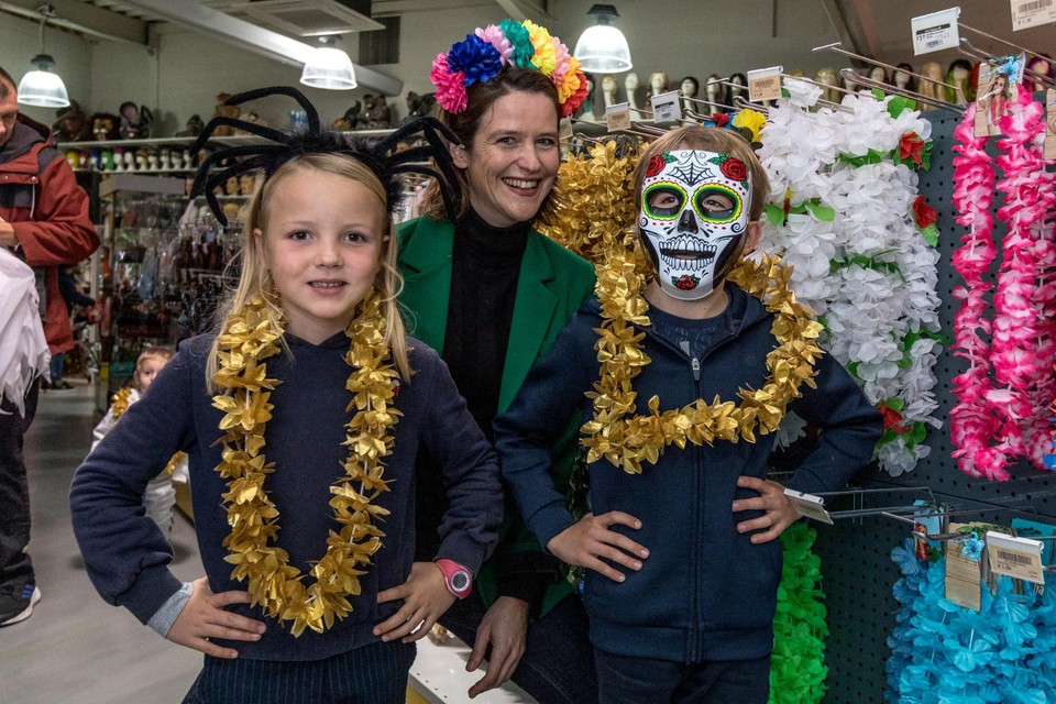 Ellen Wauters met Juliette en Leon.