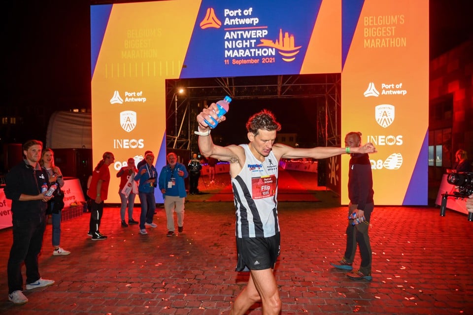 Marathonwinnaar Filip Vercruysse.