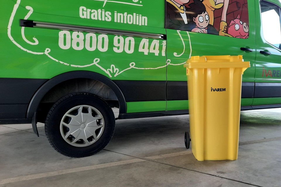 De standaard papiercontainer van 240 liter.