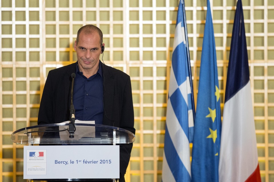 De Griekse minister van Financiën Yanis Varoufakis.