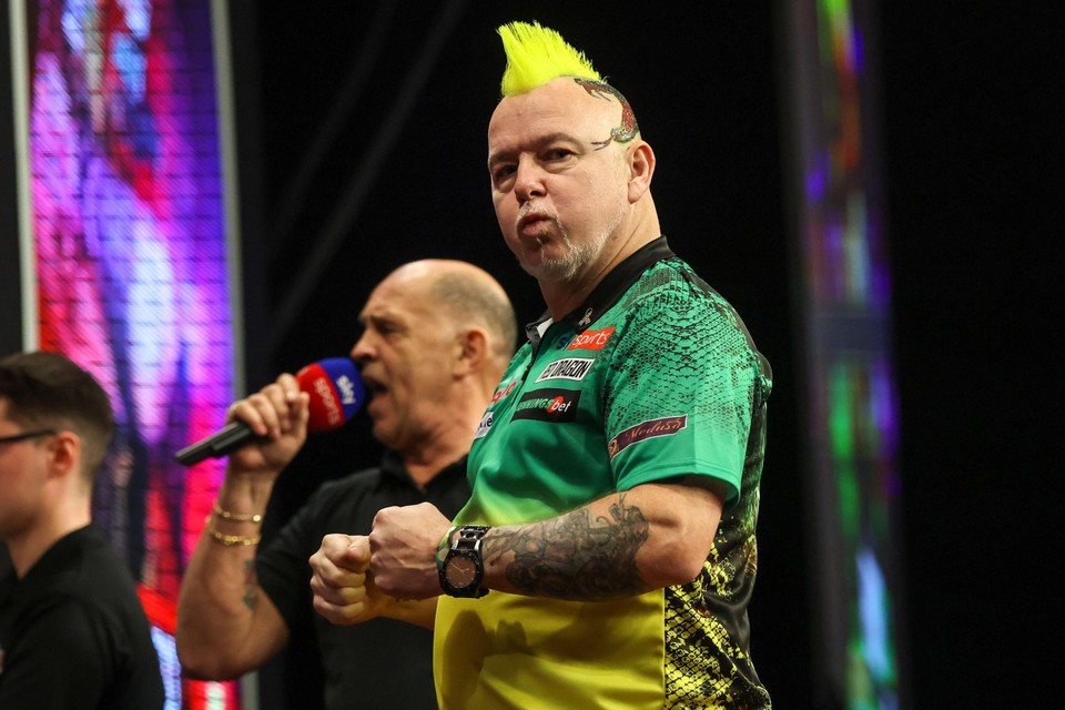 Wereldkampioen Peter Wright. 