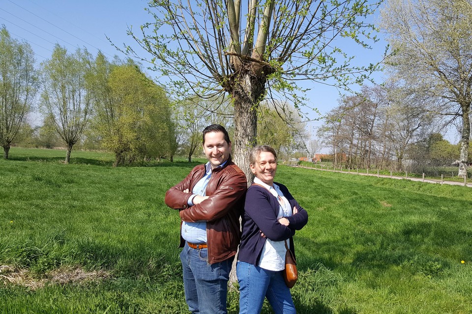 Co-voorzitters Open Vld Michiel Hermans en An Vermant.