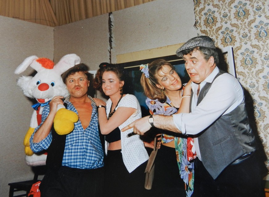 Rik Verstrepen (rechts) speelde mee toneel met Broederband.