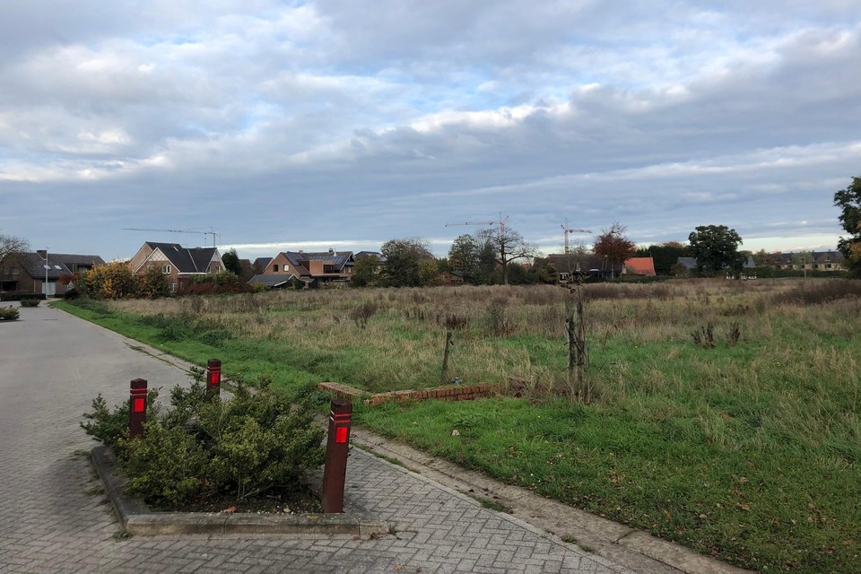 Op deze gronden tussen de Eikenstraat en Heibergstraat in Beerse verschijnt dit jaar een overstromingsgebied.