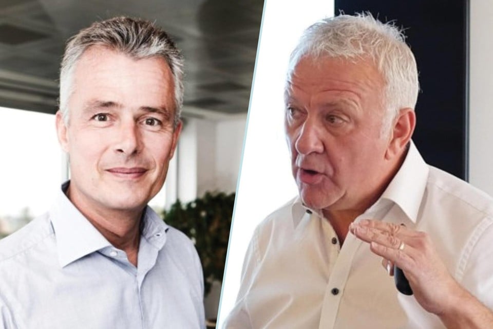 Christian Van Thillo (links) wuifde Jaak Smeets (rechts) in 2016 vriendelijk uit. Nu bevestigt het bedrijf dat Smeets ontslagen werd na een MeToo-onderzoek. 