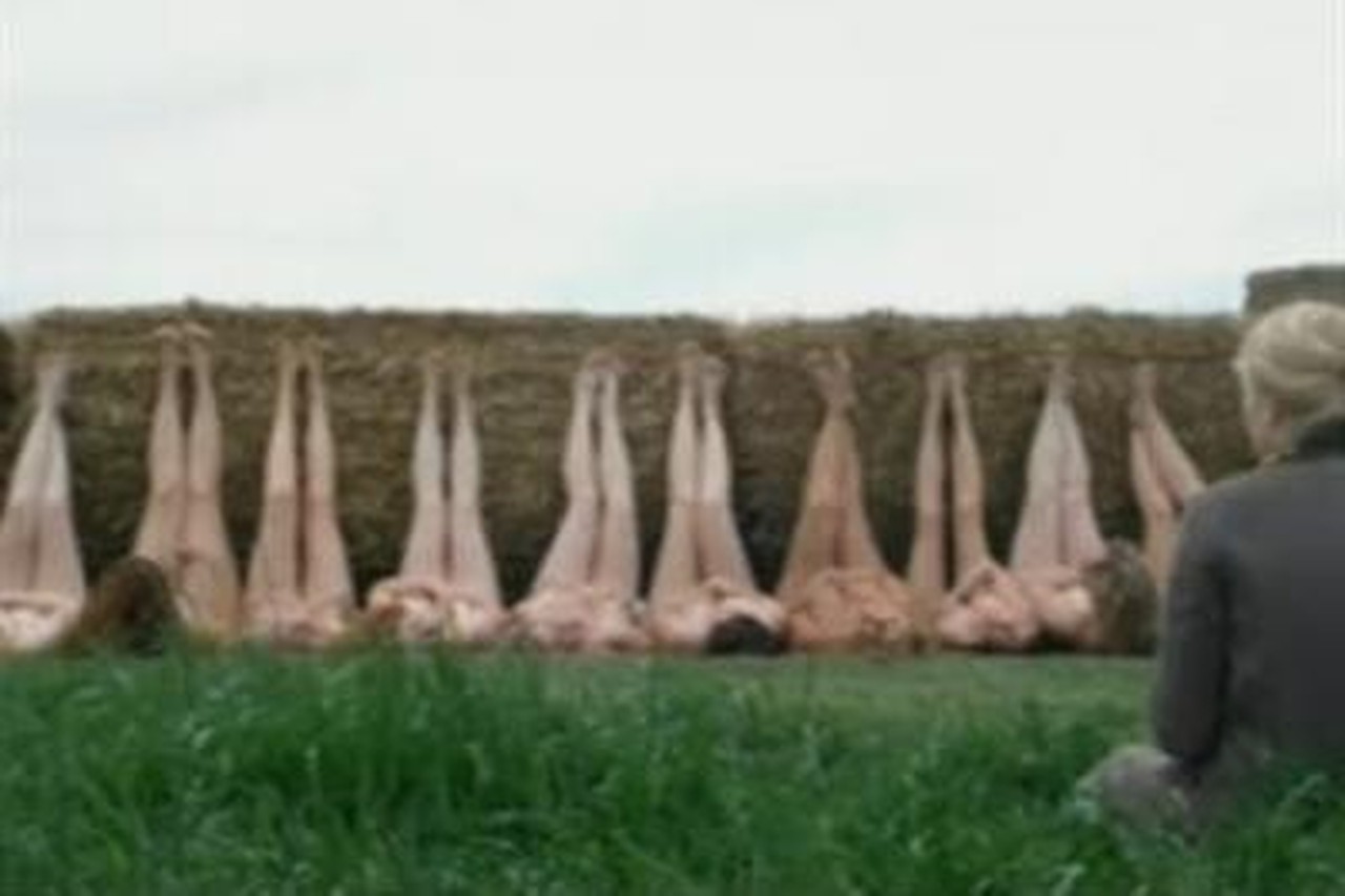 Blote boerin