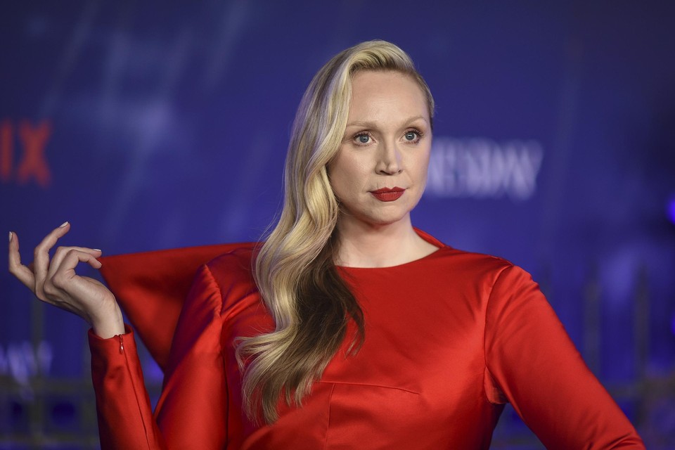 Gwendoline Christie op de première van ‘Wednesday’ in Los Angeles.