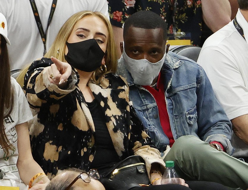 Adele en haar vriend Rich Paul