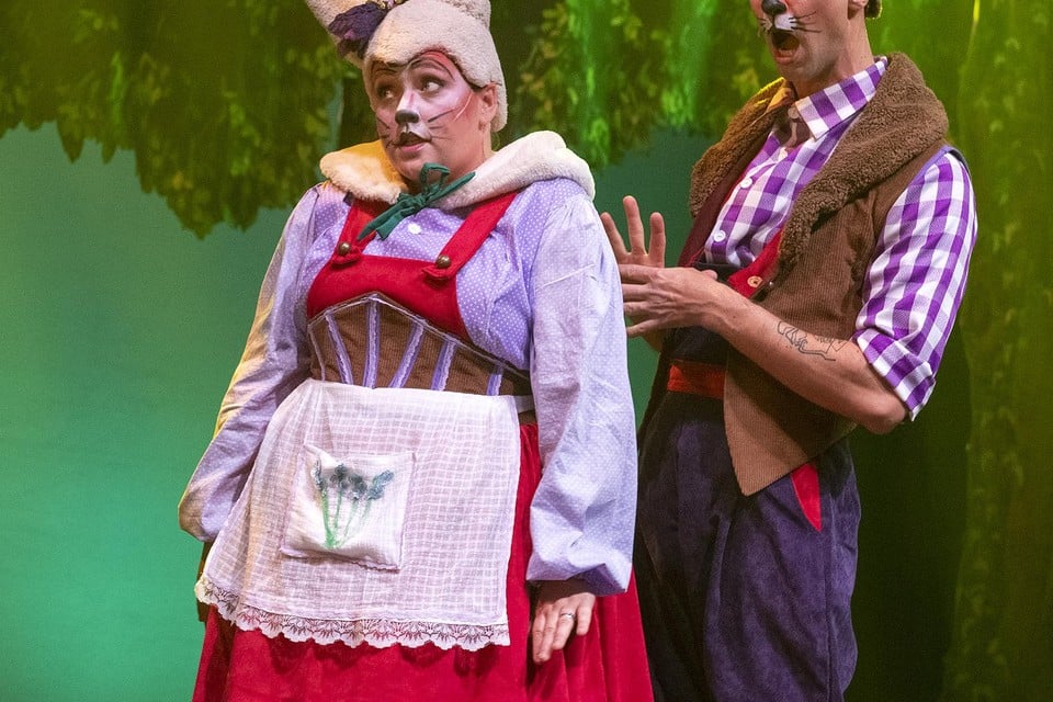 Charline Catrysse en Michaël Zanders als Whoppie en Floppie.