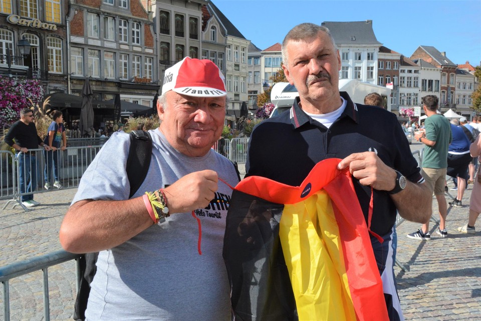Mechelaars Jan en Guido wilden de koers niet missen.