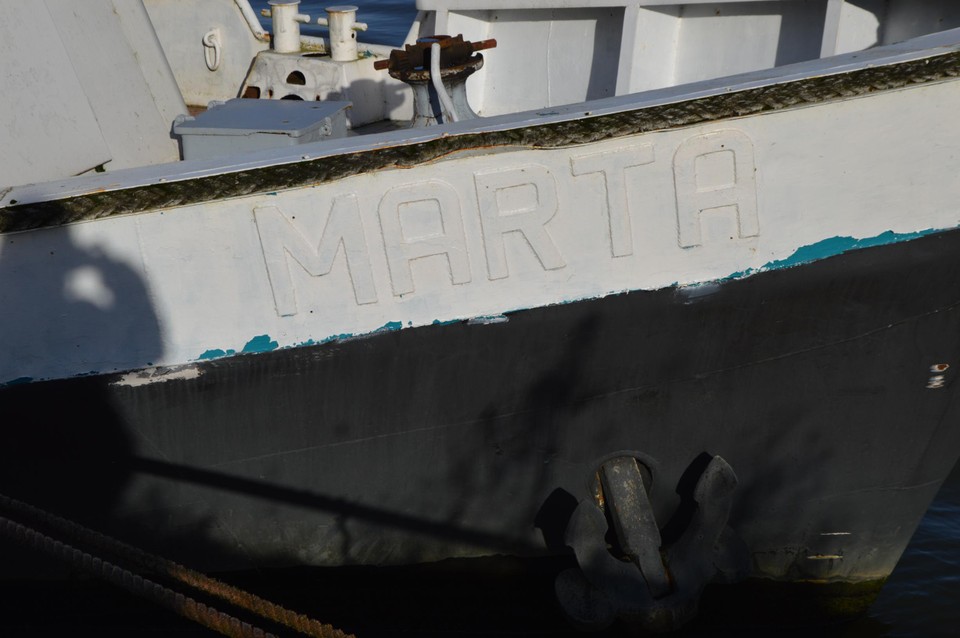 En ja hoor, ook wij vonden de Marta dinsdag terug op het Albertkanaal. 