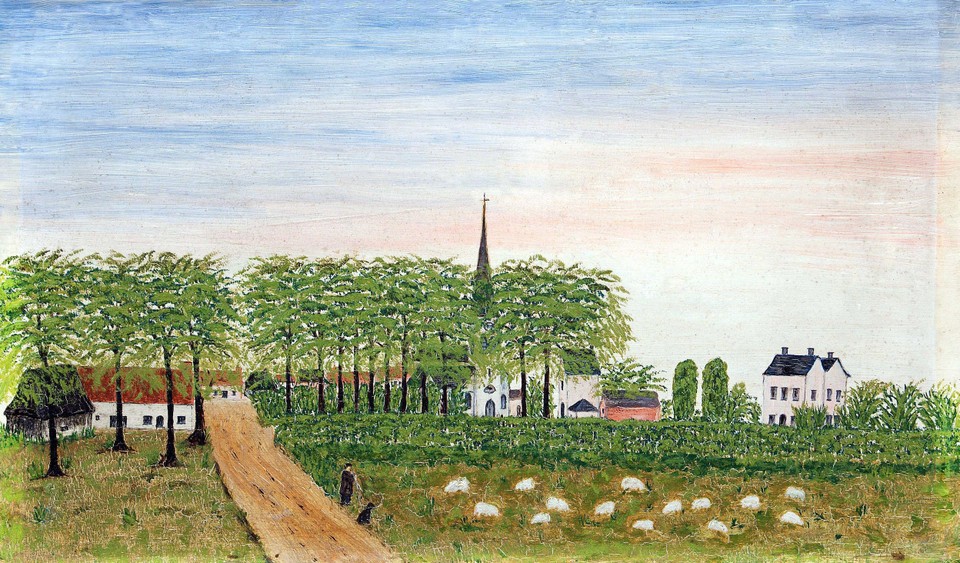 Het oudste beeld van Borsbeek uit 1873 siert de cover.