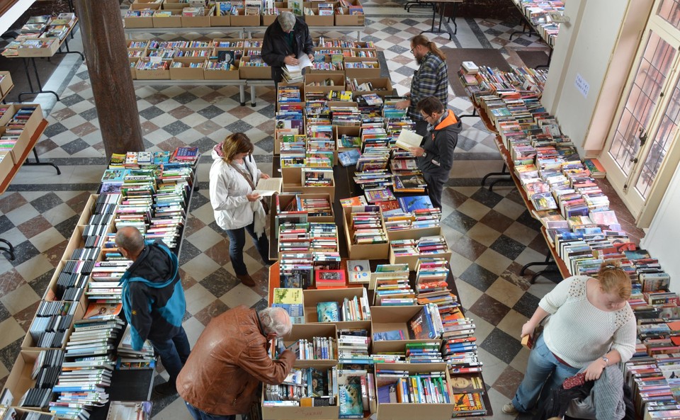 Boekenverkoop.