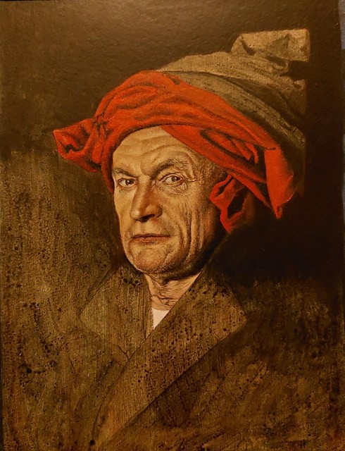 Jan Deckx schilderde ook dit zelfportret in de stijl van Jan Van Eyck.
