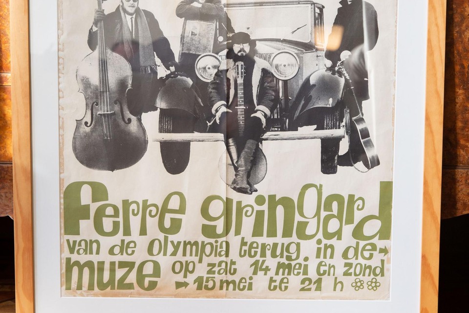 Het Letterenhuis heeft een zeldzame affiche van Ferre Grignard op de kop kunnen tikken. Ook dat behoort tot de colllectie.