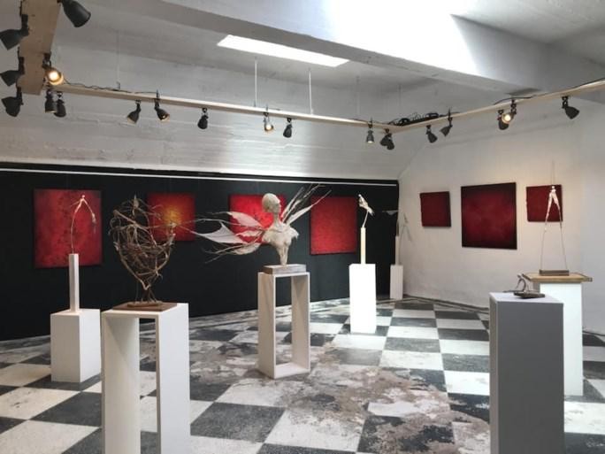 Een expo in de Kloosterstraat.