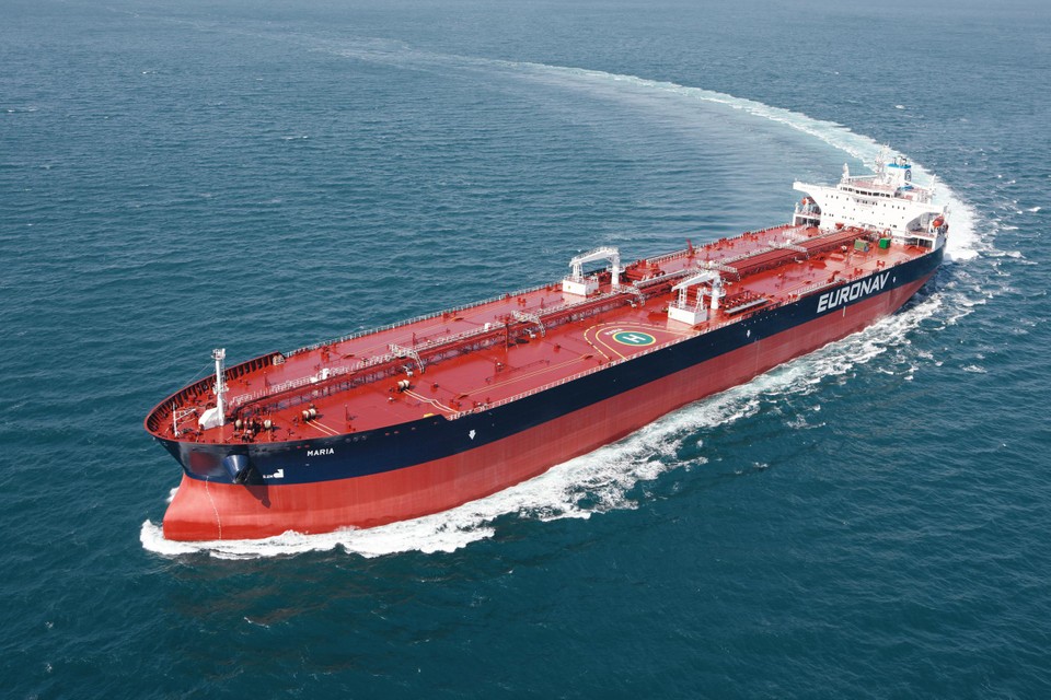 Euronav vervoert ruwe olie met grote schepen. 