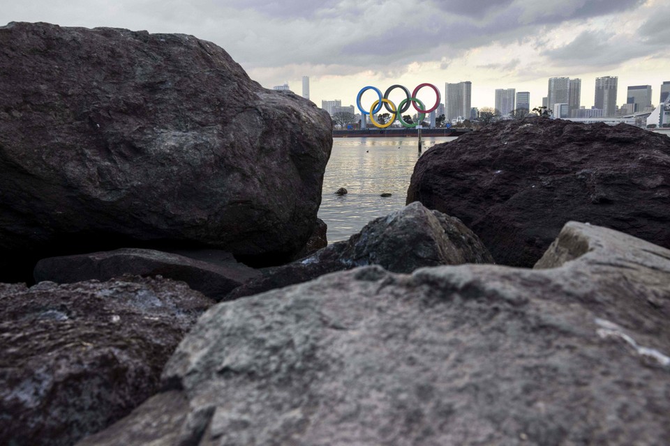 De baai van Tokio, waar normaal gezien heel wat olympische competities zullen plaatsvinden.